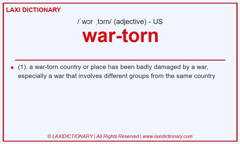 Definition war-torn in American English