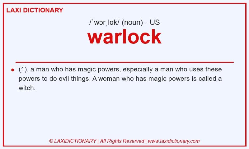 Definition warlock in American English