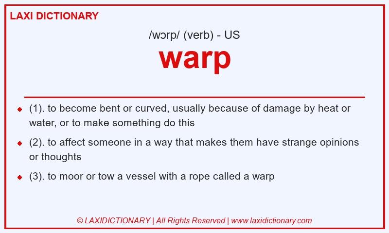 Definition warp in American English
