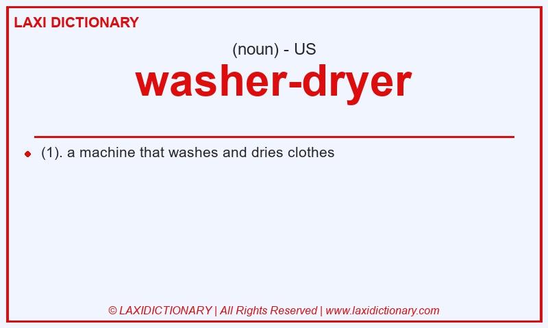 Definition washer-dryer in American English