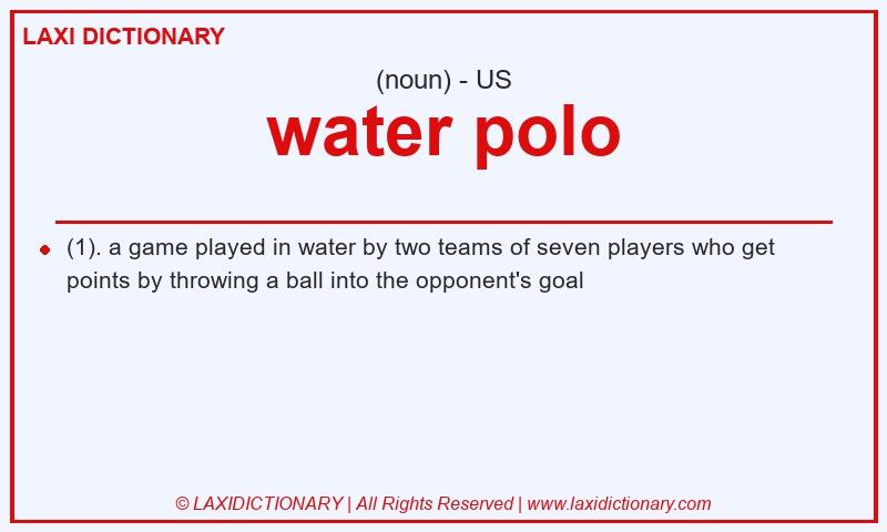 Definition water polo in American English