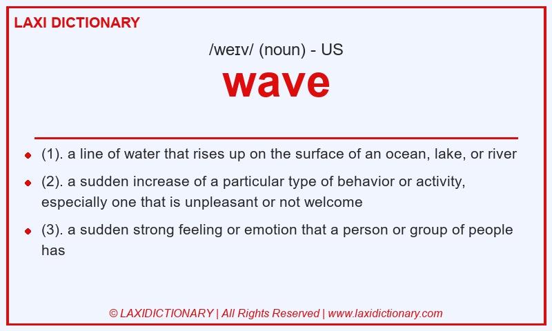 Definition wave in American English