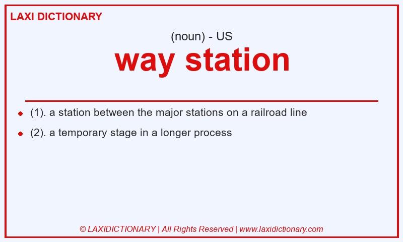 Definition way station in American English