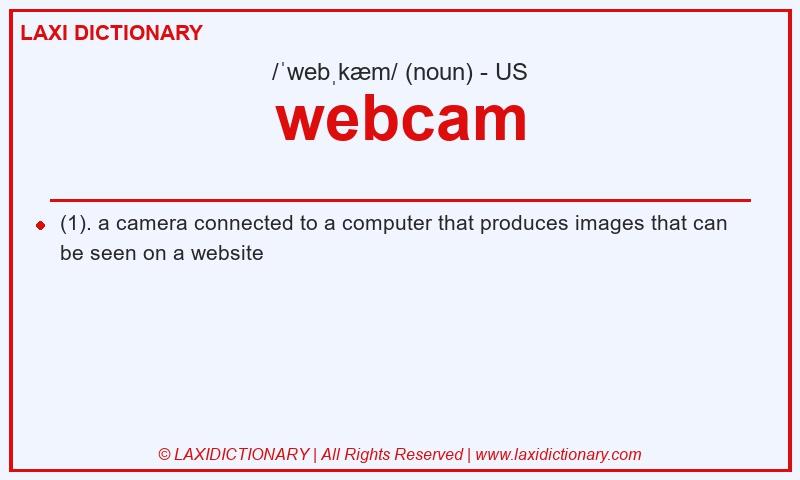 Definition webcam in American English