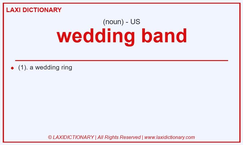 Definition wedding band in American English