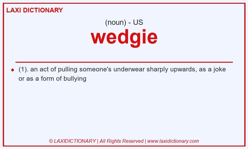 Definition wedgie in American English