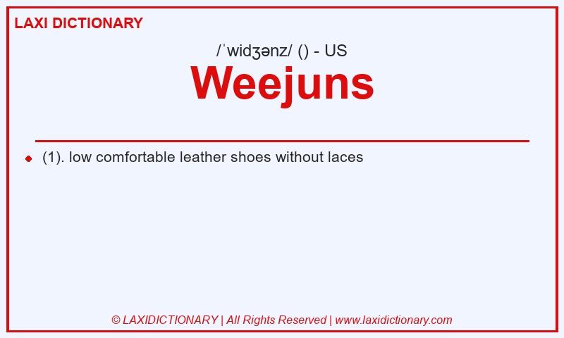 Definition Weejuns in American English
