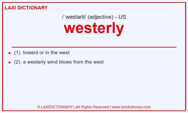 Definition westerly in American English