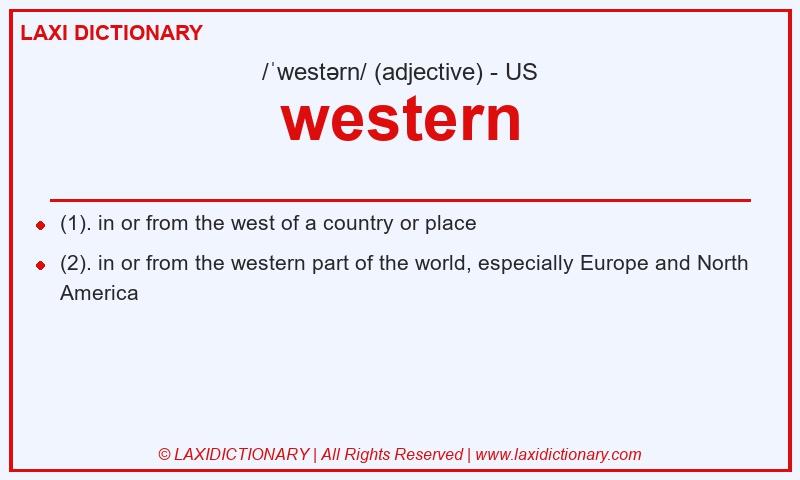 Definition western in American English