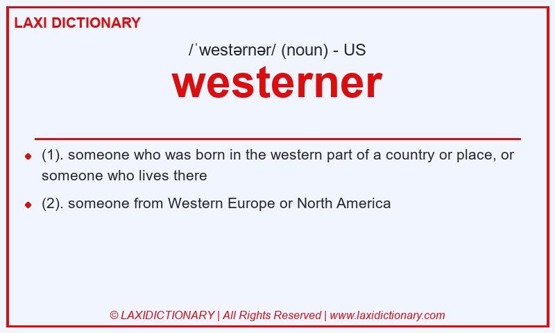 Definition westerner in American English