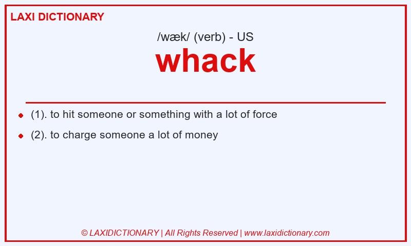 Definition whack in American English