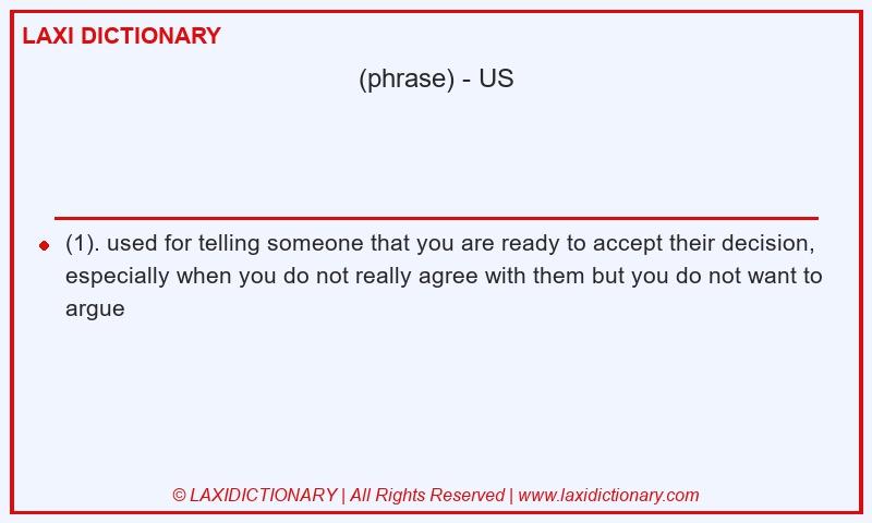 Definition  in American English