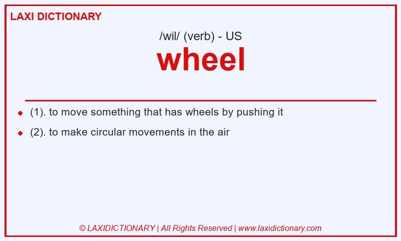Definition wheel in American English