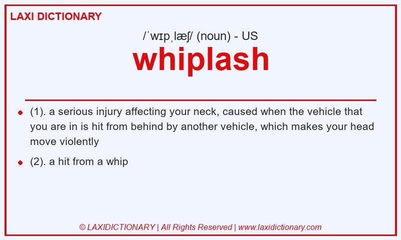 Definition whiplash in American English