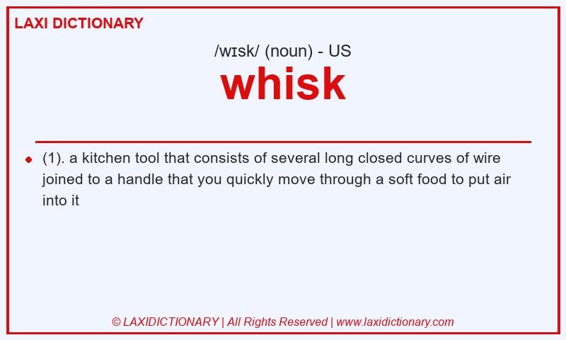 Definition whisk in American English