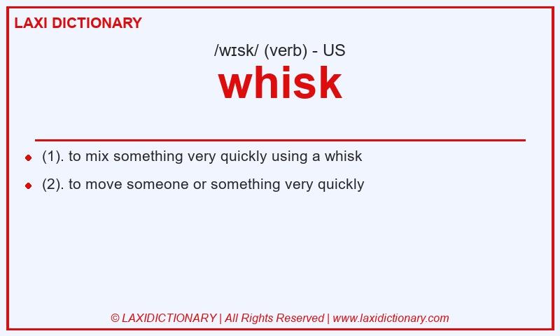 Definition whisk in American English