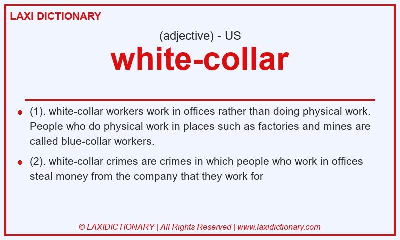 Definition white-collar in American English