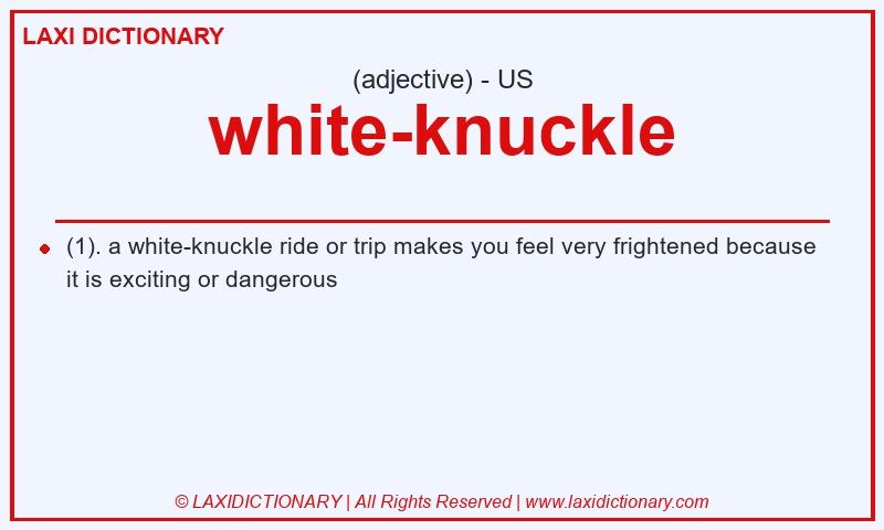 Definition white-knuckle in American English