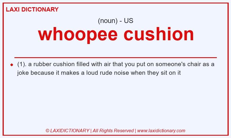 Definition whoopee cushion in American English