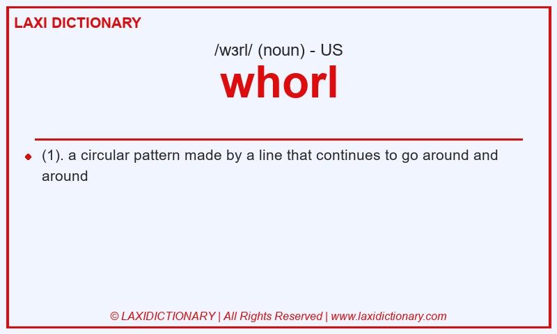 Definition whorl in American English