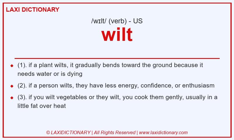 Definition wilt in American English
