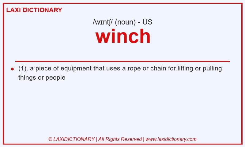 Definition winch in American English