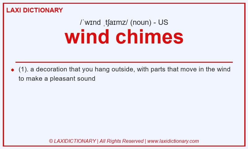 Definition wind chimes in American English