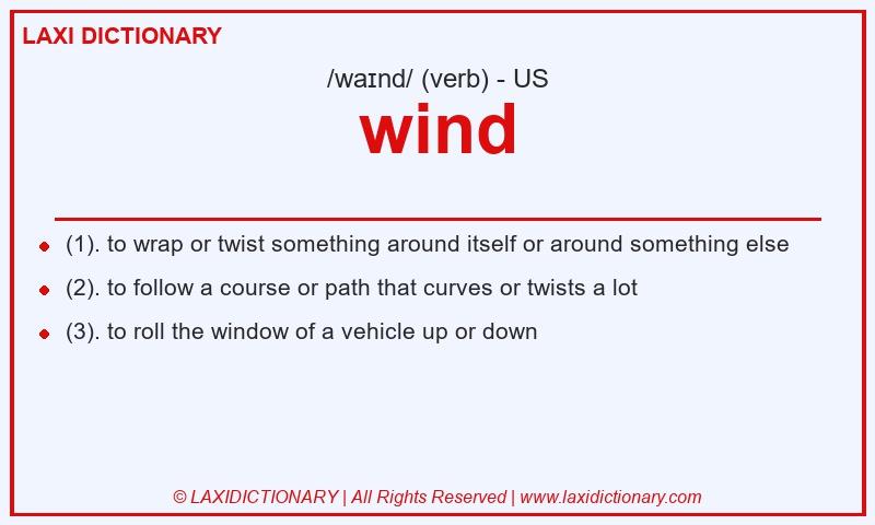 Definition wind in American English