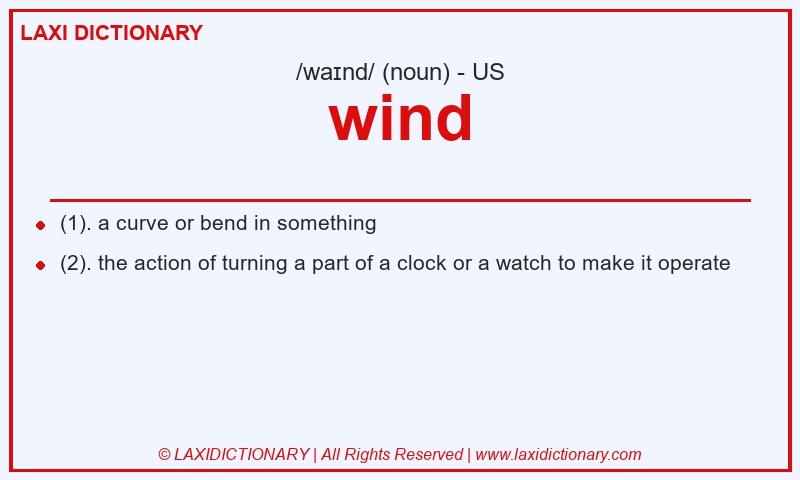 Definition wind in American English