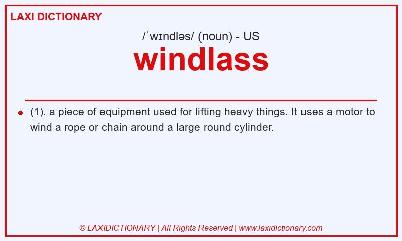 Definition windlass in American English