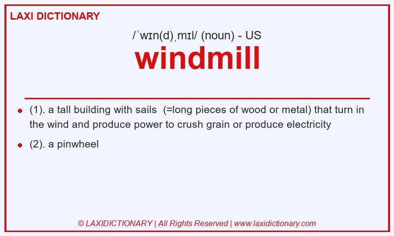 Definition windmill in American English