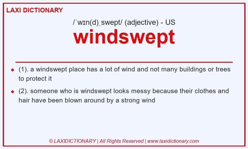 Definition windswept in American English