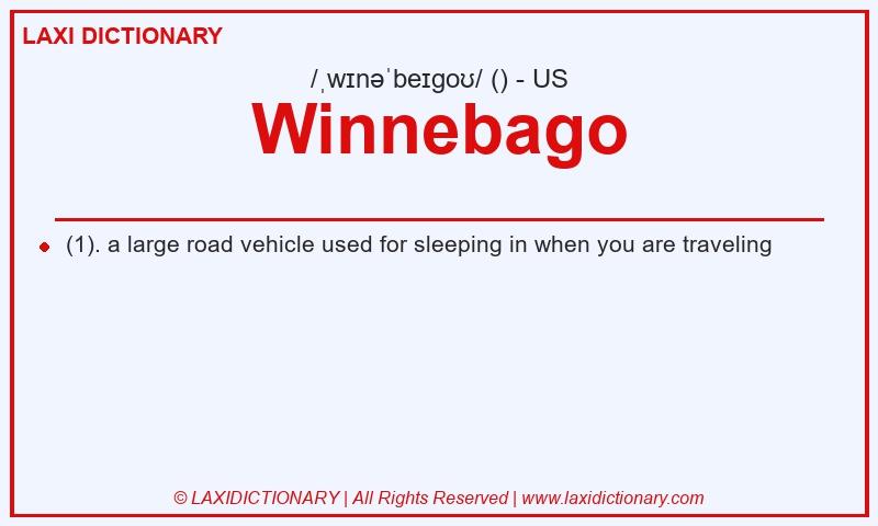 Definition Winnebago in American English