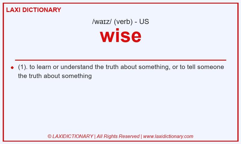 Definition wise in American English