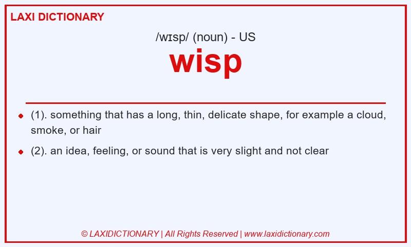 Definition wisp in American English