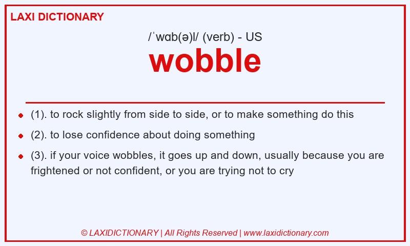 Definition wobble in American English
