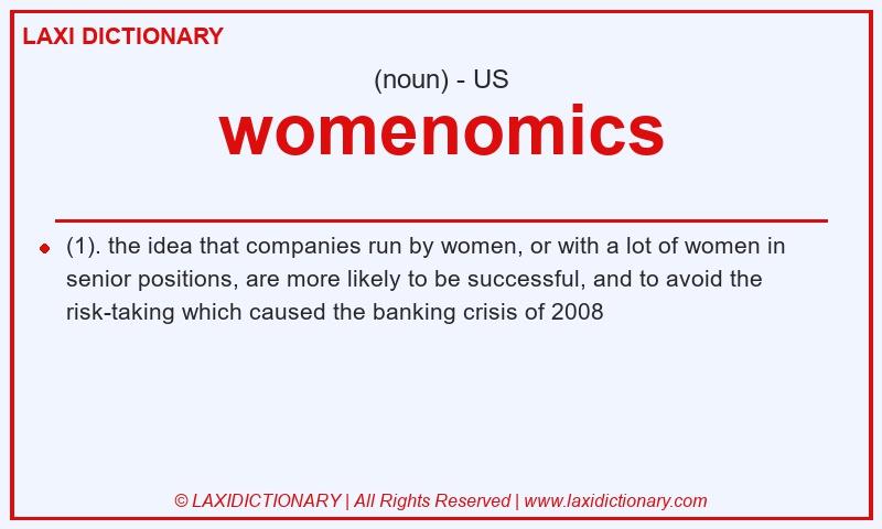 Definition womenomics in American English