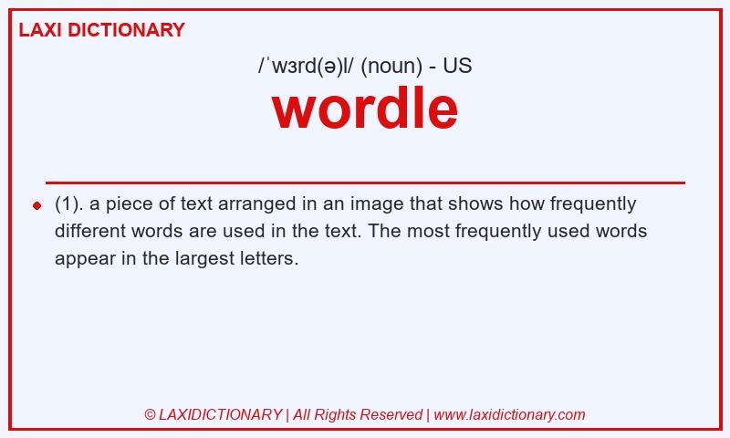 Definition wordle in American English
