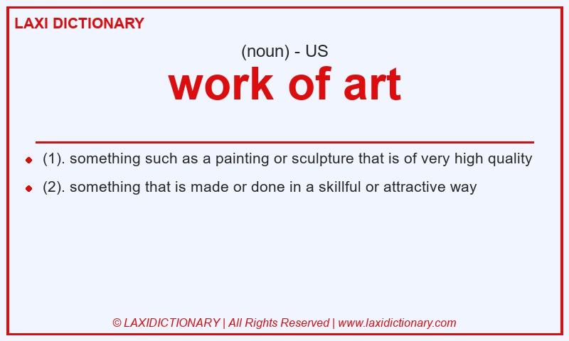 Definition work of art in American English