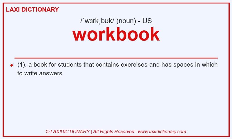 Definition workbook in American English