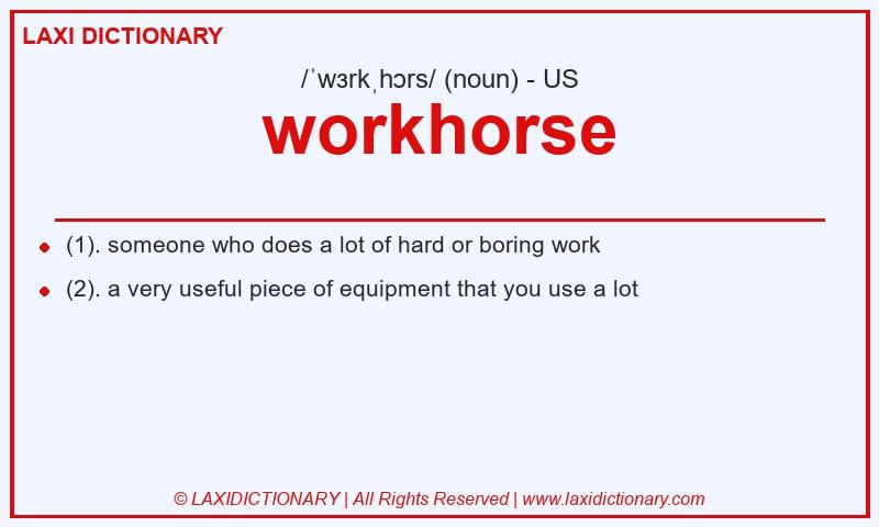 Definition workhorse in American English