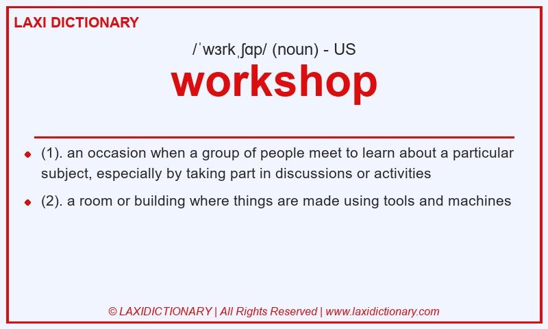 Definition workshop in American English