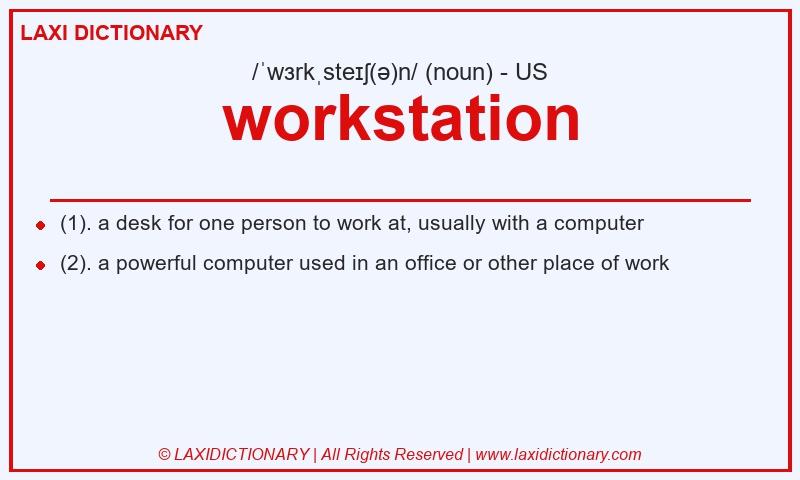Definition workstation in American English