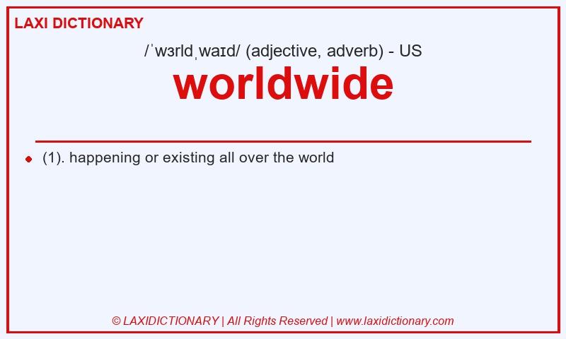 Definition worldwide in American English