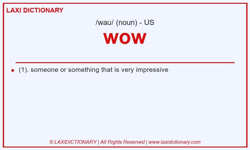 Definition wow in American English
