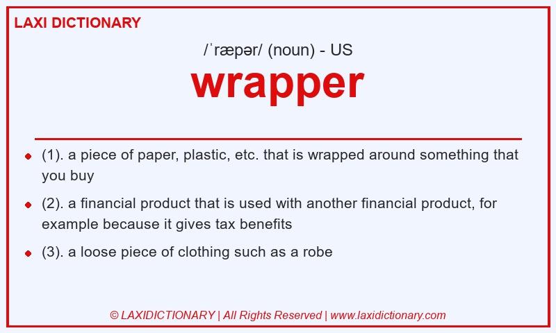 Definition wrapper in American English