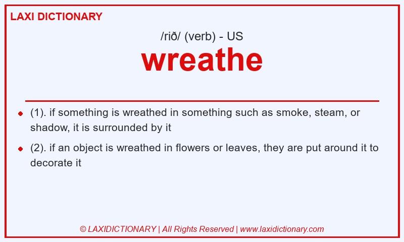 Definition wreathe in American English