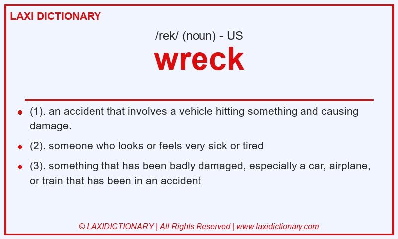 Definition wreck in American English