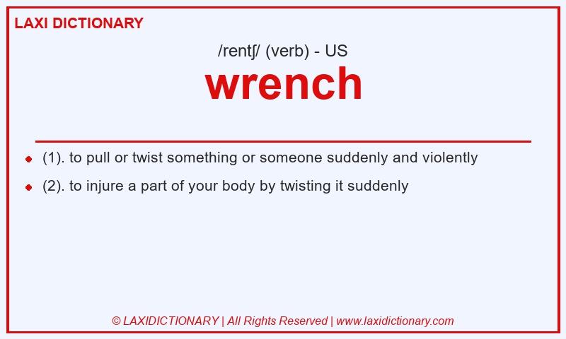 Definition wrench in American English