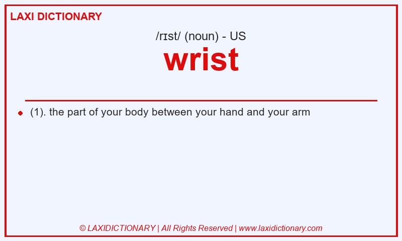 Definition wrist in American English